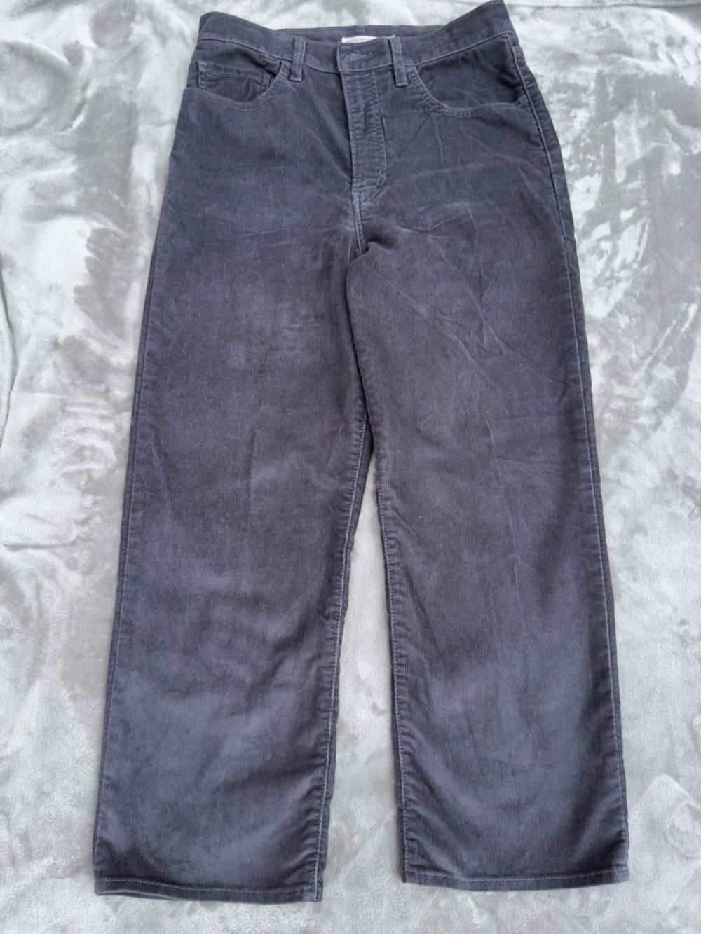 LEVI’S Ribcage High Waist Corduroy Ankle Straight Leg Pants for women
